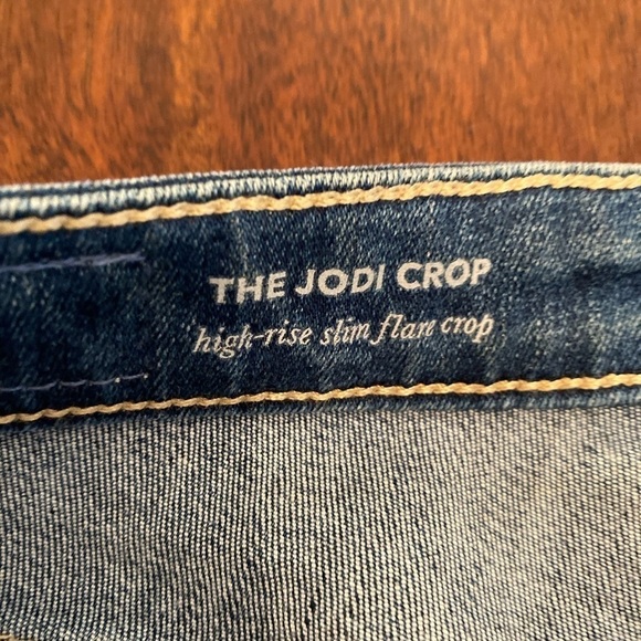 Ag The Jodi high rise slim flare crop size 24 distressed - Picture 7 of 13